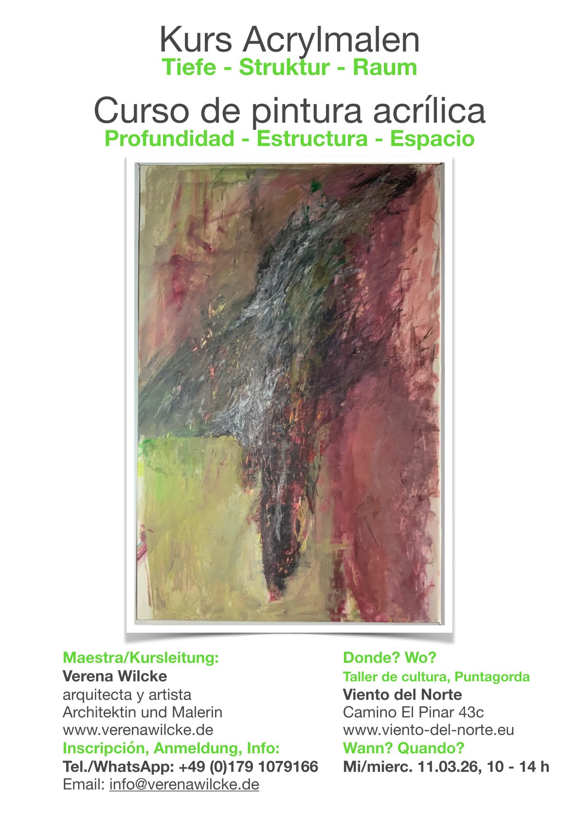 🎨 Kurs Acrylmalen: Tiefe – Struktur – Raum