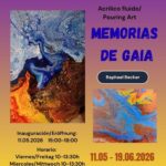 🎨 Exposición „Memorias de Gaia“ – Acrílico fluido / Pouring Art