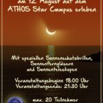 Sonnenfinsternis-Beobachtung am ATHOS Star Campus